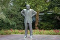 Boris Kidric Statue in Park Sveta Europe on Ejavceva Cesta street in Ljubljana Royalty Free Stock Photo