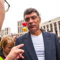 Boris Nemtsov - russian statesman, one of the leaders of opposition during anti-Putin protest.