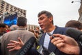 Boris Nemtsov - russian statesman, one of the leaders of opposition during anti-Putin protest.