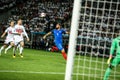 BORISOV - BELARUS, SEPTEMBER 2016 : France national football team in match of World Cup Qual. UEFA Group A. Royalty Free Stock Photo