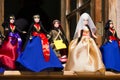 Borjomi, Georgia: Dolls in national costumes - traditional Georgian souvenirs