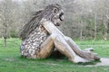 Giant troll sculpture from Thomas Dambo in Borkop, Denmark