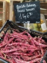 Borlotti Bohnen or Cranberry bean for sale Royalty Free Stock Photo