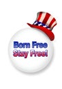 Born Free stay Free Royalty Free Stock Photo