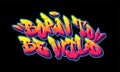 Born to be wild font in old school graffiti style. Vector illustration.