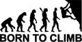 Born to Climb Evolution Royalty Free Stock Photo