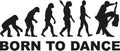 Born to dance evolution Royalty Free Stock Photo