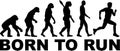 Born to run Evolution Royalty Free Stock Photo