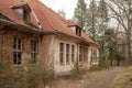 Borne Sulinowo, zachodniopomorskie / Poland - March, 21, 2019: Destroyed officer's house in the former Soviet base in Poland. Royalty Free Stock Photo