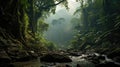 borneo borneos rainforest dense Royalty Free Stock Photo