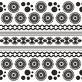 borneo dayak batik pattern. simple geometric pattern.