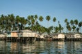 Borneo fishing village mabul island sabah borneo