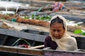 Borneo island in Indonesia - floating market in Banjarmasin