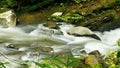 Borneo rain forest stream fall Royalty Free Stock Photo