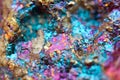 Bornite, also known as peacock ore, is a sulfide mineral Royalty Free Stock Photo