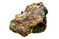 Bornite and Brochantite mineral sample