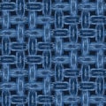 Boro Patch Woven Cloth Texture Pattern. Asian Indigo Dye Weave . Seamless Background for Textile Fabric Effect Print. Japan Criss