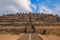 Borobudur or Barabudur, in Magelang Regency, Java, Indonesia Royalty Free Stock Photo