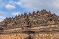 Borobudur or Barabudur, in Magelang Regency, Java, Indonesia Royalty Free Stock Photo