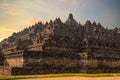 Borobudur or Barabudur in Magelang Regency, Java, Indonesia Royalty Free Stock Photo