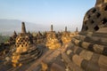 Borobudur, or Barabudur is a 9th-century Mahayana Buddhist temple in Central Java Royalty Free Stock Photo