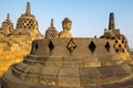 Borobudur, or Barabudur is a 9th-century Mahayana Buddhist temple in Central Java Royalty Free Stock Photo