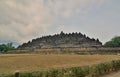 View of Borobudur temple. Magelang. Central Java. Indonesia Royalty Free Stock Photo