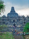 Borobudur Buddhist temple with Stone Carving, Magelang, Java