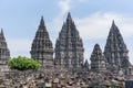 Borobudur complex in Yogjakarta in Java, indonesia