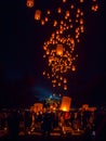 BOROBUDUR, May 29th 2018: Flying lanterns glowing up the night s