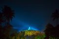 BOROBUDUR, May 29th 2018: Night sky of Borobudur Temple