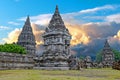 Borobudur Temple in central Java in Indonesia. This famous Buddh Royalty Free Stock Photo