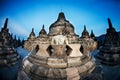 Borobudur Temple at day time Yogyakarta Java Indonesia. Royalty Free Stock Photo