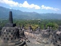 Borobudur Temple high view