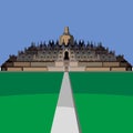 Borobudur Temple Java Indonesia Vector