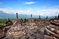 Borobudur temple in Jogjakarta Royalty Free Stock Photo