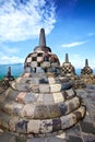 Borobudur temple in Jogjakarta Royalty Free Stock Photo