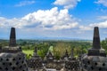Reliefs of Borobudur Temple which tell stories from the past Royalty Free Stock Photo