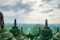 Borobudur temple in Yogyakarta, Java, Indonesia - UNESCO World Heritage site Royalty Free Stock Photo