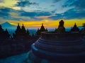 Borobudur Volcano Sunrise