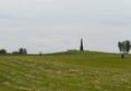 Borodino Field. A view of the main monument to Russian soldiers, heroes of the Battle of Borodino, on the Rayevsky battery.