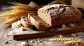 Borodinsky bread, a Russian classic. Dark, dense, and aromatic with rye flavor