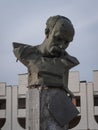 Monument to Taras Shevchenko damaged in Borodyanka, Ukraine