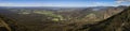 Panoramic view from Boroka Lookout, The Grampians, Victoria, Australia,