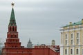 Borovitskaya Tower and Armoury Palace, Kremlin, Moscow Royalty Free Stock Photo