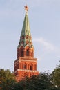 The Borovitskaya Tower, The Moscow Kremlin, Russia Royalty Free Stock Photo