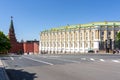 Borovitskaya Tower and Kremlin Armoury museum, Moscow, Russia Royalty Free Stock Photo