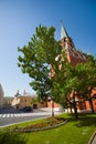 Borovitskaya tower in the Moscow Kremlin Royalty Free Stock Photo