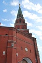 Borovitskaya tower of Moscow Kremlin Royalty Free Stock Photo