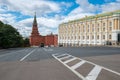 Borovitskaya Tower of Moscow Kremlin Royalty Free Stock Photo